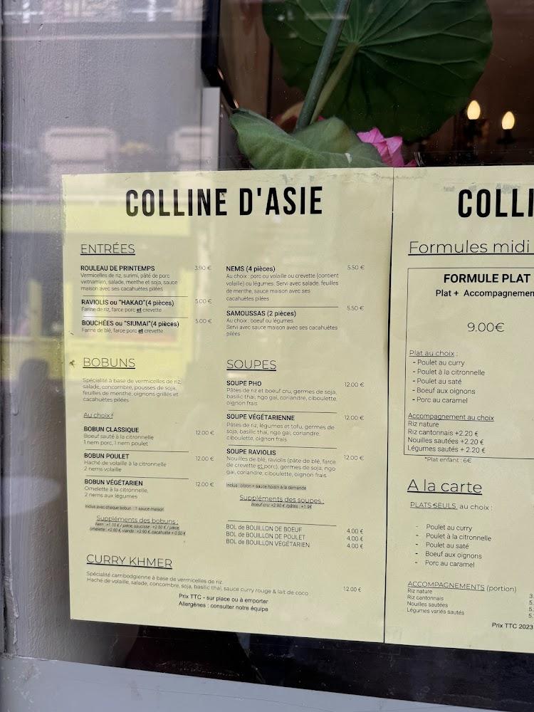 Colline d'Asie - Del Sarte - Menu Image 3